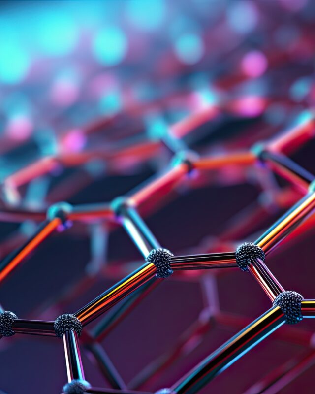 Nanotechnology in advanced material development solid background