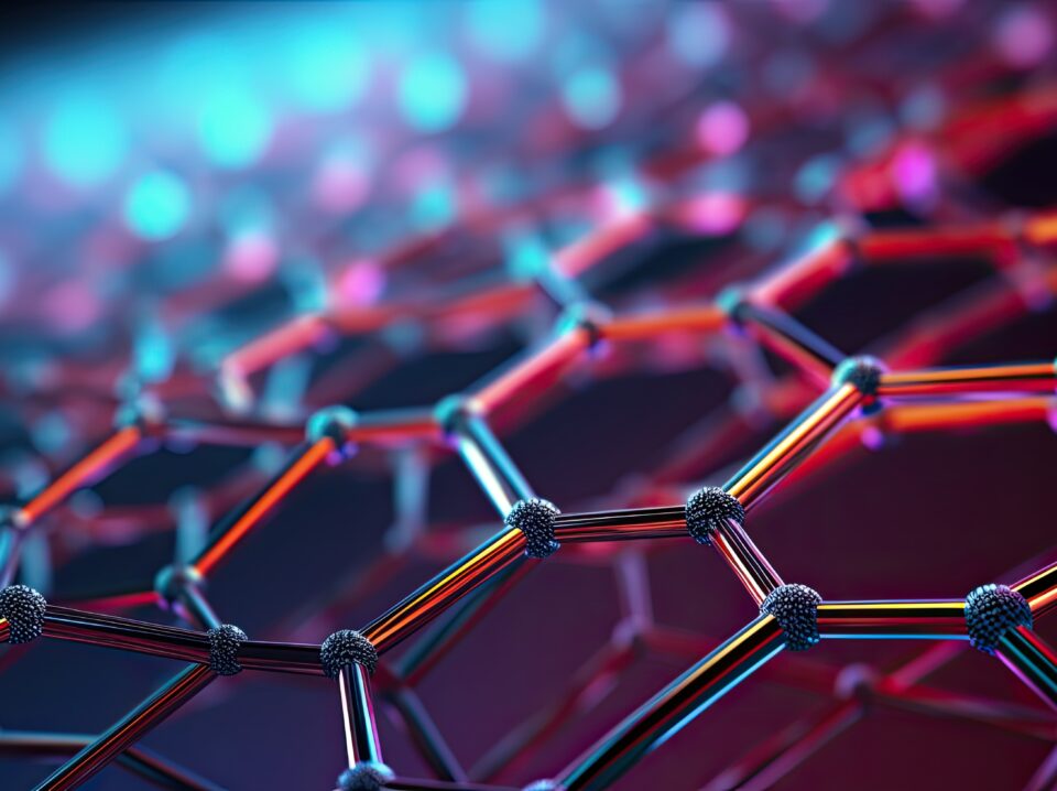 Nanotechnology in advanced material development solid background